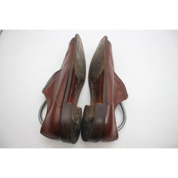 Belvedere Florence Brown Leather Handmade Men's Size 9.5 Shoes Ostrich Leg Skin - Picture 8 of 12